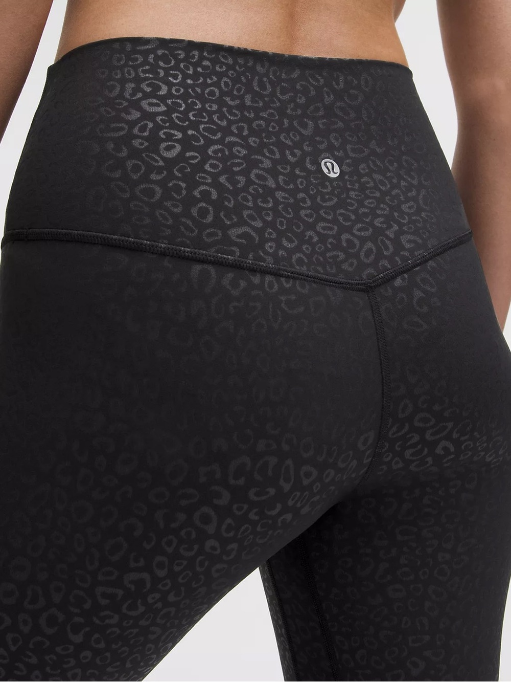 Lululemon Leopardo Shift Micro Emboss Black High-Waist Leggings - Picture 4 of 8